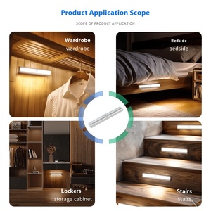 Lámpara <span class=keywords><strong>LED</strong></span> de Noche con Inducción USB, Lámpara Inteligente para Gabinete, Control por Wifi, Material ABS, Estilo Moderno y Simple, para Dormitorio, Mesita de Noche, Hogar - Product Image 2
