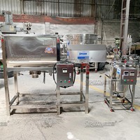 Mélangeur de poudre Mélangeur industriel en acier inoxydable Mélangeur de poudre sèche Équipement de mélange à haute efficacité