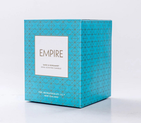 Boîte d'emballage personnalisée en carton recyclé écologique, prix usine, avec insert, pour bougies chauffe-plat, 350 g/m² brillant