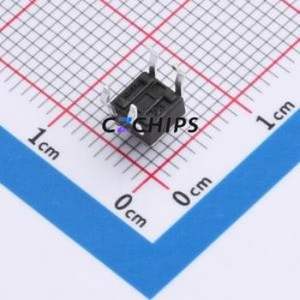 TSA45111-050D531DA Tactile Switch Through hole-4P,4.5x4.5mm Switch Single Pole Single Throw Round Button 2.8N 4.5mm - Product Image 2