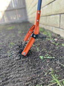Rotary Cultivator Garden <b>Tool</b> Adjustable Long Handle Star-Shaped Rolling Tines 2-in-1 Weeder Soil <b>Aerator</b> Manual <b>Lawn</b> Yard - Product Image 1
