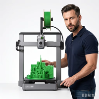 Nouvelle imprimante 3D Profit avec nivellement automatique, écran haute résolution, connectivité WiFi/USB, matériaux PLA/TPU/PETG, format compact