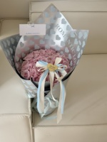 Emballage romantique pour fleurs - Papier d'emballage argenté - Matériaux d'emballage pour fleurs de fleuriste