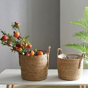 Ensemble de décoration murale pour chambre à coucher, assiette en osier africain de 6 pouces, porte-plantes pliable, jardinières suspendues, faux panneau acrylique de Guangzhou - Product Image 2