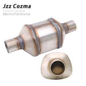 Catalizador Cerámico de Panal de Abeja de Tres Vías, Diámetro 51mm, Recorte 124x102mm, Cuerpo 300mm, Longitud Total Sin Puerto O2 - Product Image 1