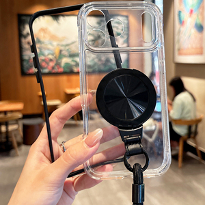 Coque de téléphone transparente antichoc avec protection à 360° °   Support de Bague et Dragonne pour iPhone 17 Pro Max/16/15/14/13/12/11 - Product Image 3