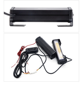 ไฟสีแดงสีเหลืองสีฟ้าสีส้มรถรถบรรทุก LED COB Strobe แฟลชกระพริบคำเตือนตะแกรงไฟ /Drl ฉุกเฉินขับรถแสงบาร์ - Product Image 3