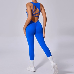 Hollow Beauty Back YogaLift Hip Body Scrunch Butt Sports Fitness Onepieces Sexy Beauty Back Yoga Suit Yoga Jumpsuit - Product Image 4
