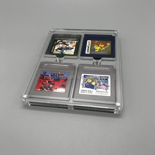 Acrylic Magnetic GB GBC Cartridge Protecting Display Case for Nintendo Gameboy
