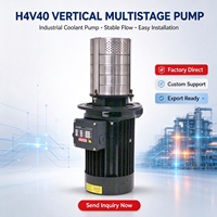 Pompe centrifuge verticale multi-étages BAOHUA H4V40 DC 900W 4m³/h pour liquide de refroidissement industriel, pour centre d'usinage CNC, tour EDM