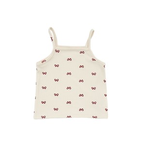 Mayorista Personalización Verano Bebé <span class=keywords><strong>Chaleco</strong></span> Top Niña Casual Estilo Occidental Traje con Lazo Impreso Thin Wisteria Fabric - Product Image 5