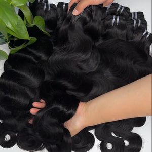 Extensions de cheveux brésiliens vierges Remy 100% non traités, super double drawn, double trame machine, style Body Wave, Yaki, Italian Wave, naturel - Product Image 2