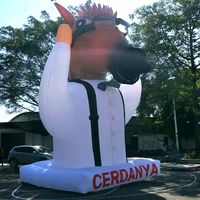2024 modèles de théâtre d'âne de pinata gonflable géant personnalisés avec ventilateur, logo et lumière LED pour les événements de festival de parade