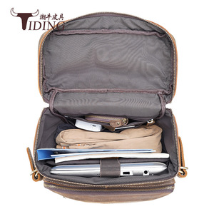 Tiding Men's Crazy Horse Leather <b>Backpack</b> 16-Inch Laptop Bag Large Capacity Travel <b>Backpack</b> Solid Color Shoulder <b>Straps</b> - Product Image 4