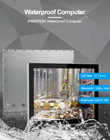 PC Industrial con Pantalla Táctil, Totalmente de Aluminio, 12, 15, 17, 19 Pulgadas, IP66, Sin Ventilador, Panel PC Industrial con Pantalla Táctil