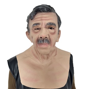 <span class=keywords><strong>Masque</strong></span> en latex d'horreur tête <span class=keywords><strong>de</strong></span> vieil homme chauve, perruque <span class=keywords><strong>de</strong></span> grand-père faite à la main pour Halloween, directement <span class=keywords><strong>de</strong></span> l'usine - Product Image 1