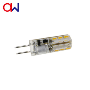 Bombilla LED G4 de 1.5W con cuerpo de silicona, DC 10-30V, SMD3014, mini lámpara de doble pin para iluminación de candelabros y gabinetes. - Product Image 3