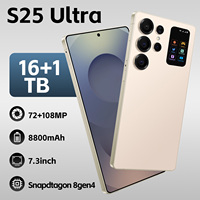 Smartphone S25 Ultra 5G Android 15 Écran HD 90Hz de 7,3 Pouces 16 Go de RAM 1 To de ROM Appareil Photo 108 MP Batterie 8800 mAh Téléphone Portable Débloqué