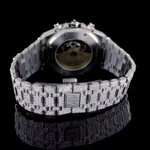 นาฬิกาควอตซ์สแตนเลสสตีลสำหรับผู้ชาย หน้าปัดกระจก หนา 5 มม. - นาฬิกาคลาสสิกหรูหราสำหรับธุรกิจและเป็นของขวัญ - Product Image 4