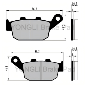 Pastillas de freno de motocicleta de nueva condición de alta calidad para SHADOW <span class=keywords><strong>CBR</strong></span> <span class=keywords><strong>600</strong></span> F3 - Product Image 5