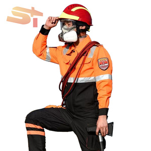 SIKE Feuerwehr Orange Schutzanzüge Aluminisiert Herren Mit Lagen Uniform Zertifikat Kinder Feuerwehranüge Hitze - Product Image 3