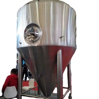 Navire de distillation pour bière, dispositif conique de refroidissement, 8000l