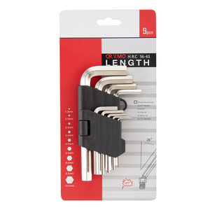 9 pièces <span class=keywords><strong>mini</strong></span> 2/3/5/ 6mm métrique mi longues hexagonaux carrés rotule clé allen kit - Product Image 1