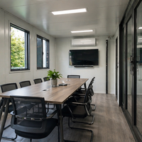 Oficina en Contenedor Expandible, Estructura Modular Prefabricada de Acero para Espacio de Trabajo Comercial