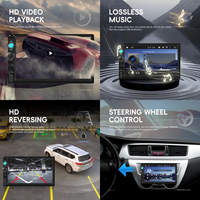 Autoradio Podofo 1Din 7'' avec CarPlay sans fil, Android Auto, BT, FM, EQ, USB, charge rapide, caméra de recul, unité principale, usine ODM/OEM
