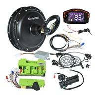 Système de moteur de moyeu à couple élevé 45H 72V 3000W sans balais pour vélo de neige à pneus larges, moteur à entraînement direct, roue arrière à pneus larges, kit 3000W