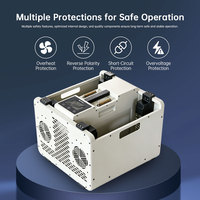 Cargador de Batería para Drones Agrícolas H80110, Metálico, Refrigerado por Aire, 4000W/8000W, 20A, 2 Canales