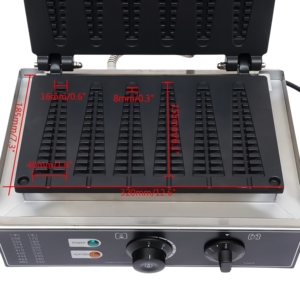 Gaufrier commercial 220V en acier inoxydable, moules en forme d'arbre de Noël et de blé, antiadhésif, chauffage électrique, arrêt automatique, minuterie - Product Image 5