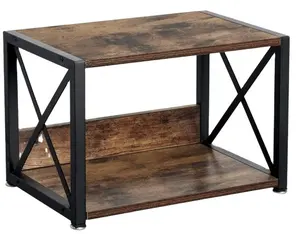 Vendita all'ingrosso stampante scaffale cremagliera regolabile-Supporto per stampante da tavolo con ripiani in legno a 2 livelli