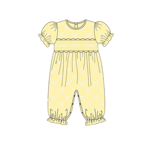 Preventa MOQ 5 Lazos Amarillos Estilos para Niñas Ropa a Juego para Hermanas Precio de Fábrica Boutique Ropa de Moda Nueva - Product Image 2