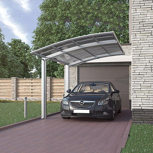 โรงจอดรถอลูมิเนียมอัลลอยด์สำหรับกลางแจ้ง ขายส่งจากโรงงาน จอดรถได้ 3 คัน ป้องกันรังสียูวี กันฝน - Product Image 6