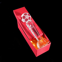 Trofeo de Fútbol de Cristal K9 al por Mayor HDW, Copa de Fútbol de Cristal Personalizada Hecha a Mano para Eventos Deportivos