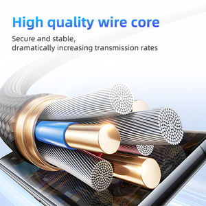 3A 60W 20V Cable de pantalla digital Carga rápida <span class=keywords><strong>Kabel</strong></span> Puerto de cristal Trenzado <span class=keywords><strong>USB</strong></span> Tipo <span class=keywords><strong>C</strong></span> a Cable de datos tipo <span class=keywords><strong>C</strong></span> - Product Image 2