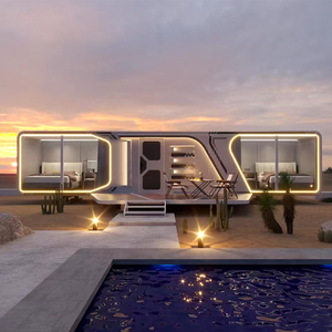 La nueva cápsula espacial ligera estructura de acero edificio portátil prefabricado contenedor casa móvil - Product Image 5