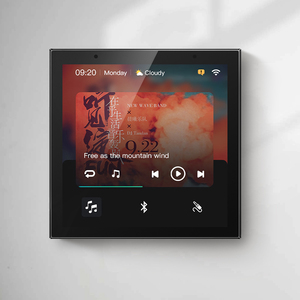 Tuya หน้าจอควบคุม4นิ้วเครื่องเล่นเพลงหน้าจอสัมผัสแบบไร้สาย Alexa ในตัวสำหรับเกตเวย์ฮับ ZigBee พร้อมแผงควบคุมบ้านอัจฉริยะ - Product Image 1