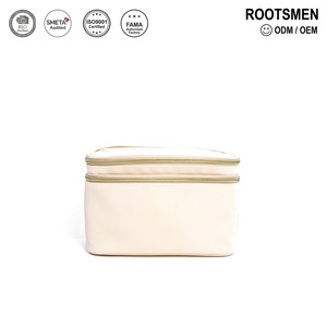 Estuche de Maquillaje con Cierre, Color Beige, Duradero, de Moda, de Gran Capacidad, Portátil, de Cuero PU, con Logotipo Personalizado, para Uso en Exteriores, Fábrica con Certificación ISO BSCI - Product Image 1