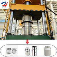 Ligne de production automatique de conteneurs d'huile d'olive en acier inoxydable HT, machine de cintrage profond, de rebordage et de sertissage pour la production d'ustensiles de cuisine
