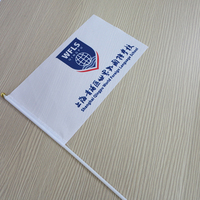 Mini drapeaux personnalisés 14x21cm 20x30cm 30x45cm Bannière d'affaires Polyester Soie Matériaux pour voitures Modèle de drapeau du monde