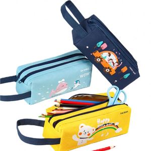 Big Capacity Pencil Case Cartoon Pencil <b>Bag</b> Portable Stationery Organizer Custom Printing for Children <b>School</b> Office Supplies - Product Image 4
