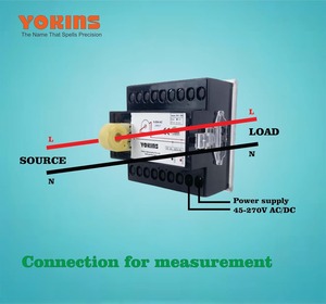 ยอกินส์ Y9-AA1 แอมมิเตอร์ดิจิตอล True RMS 30A AC กระแสตรง, วัดกระแสไฟฟ้า AC, ขนาด 96x96 มม., รับประกัน 1 ปี - Product Image 3