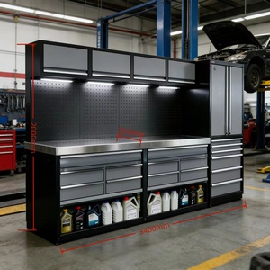 Armoire à outils métallique personnalisable pour atelier, en acier à fermeture amortie, idéale pour atelier, <span class=keywords><strong>garage</strong></span>, quincaillerie et mobilier - Product Image 5