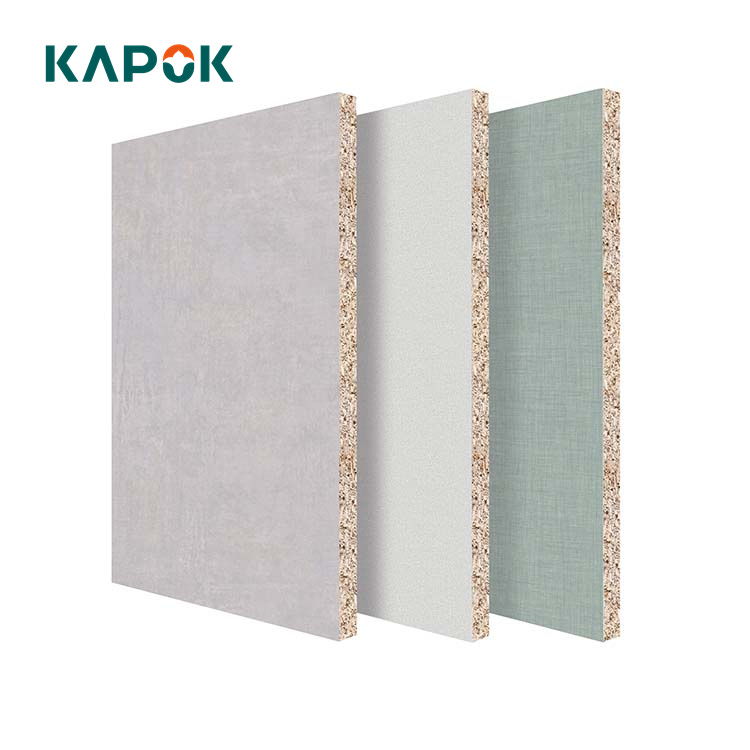 KAPOK льняная текстурная панель для шкафа 4x8 футов 18 мм, китайская светлая водонепроницаемая доска из МДФ