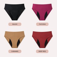 Culottes menstruelles réutilisables, alternative aux culottes menstruelles jetables, sous-vêtements menstruels jetables, 4 couches, anti-fuites, en nylon