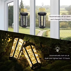 IP65 Waterproof Solar Garden Light Ground Stake 8-10 Hours Working 2700K Warm Light Auto Charge & Light up Garden Decor - Product Image 5