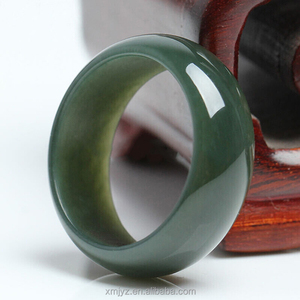 Bague en <span class=keywords><strong>saphir</strong></span> de jade certifié Hetian - Product Image 4