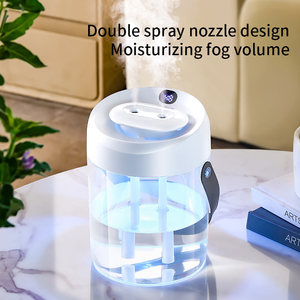 เครื่องกระจายความชื้นในอากาศแบบสเปรย์คู่ขนาด2000มล. ความจุขนาดใหญ่เครื่องพ่นละอองเย็นอัจฉริยะเครื่องกระจายความชื้นในอากาศอัลตราโซนิค - Product Image 4